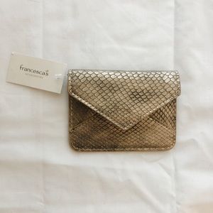 Francesca’s Gold Wallet NWT